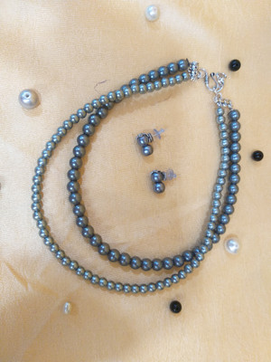 Embellish Ornaments Gallery Plastic Grey Jewellery Set(Pack of 1)