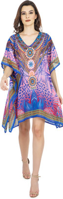 TSM Printed Georgette Women Kaftan