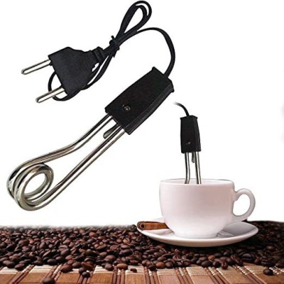 SHOKY LOOKS Electric Mini Small Coffee Tea Water Milk Heater Pack Of 2 10 Cups Coffee Maker(Silver)