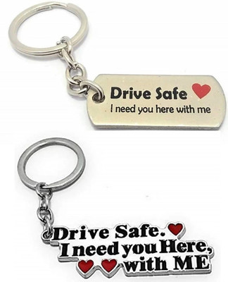 JAINSON MARTIN Combo of Heart Shape & Golden Drive Safe keychain Key Chain