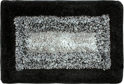 Nirawals Microfiber Door Mat(Black, Free, Pack of 2)