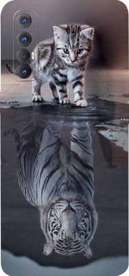 BugguSkin OPPO Reno3 Pro, oppo reno 3 pro Mobile Skin(Ultra Super Lion Shadow Skin With High Mattte Finish.)