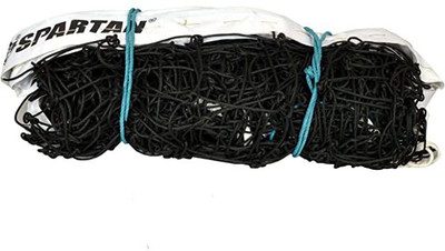 SPARTAN Spirit TOP NYLON 4 SIDE TETRON TAPE Volleyball Net(Black)