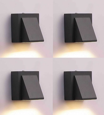 PR Prashant Step Light Wall Lamp With Bulb(Pack of 4)