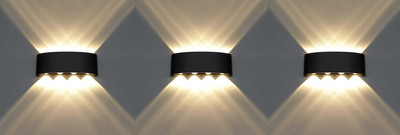 PR Prashant Step Light Wall Lamp With Bulb(Pack of 3)