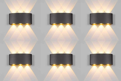 PR Prashant Step Light Wall Lamp With Bulb(Pack of 6)