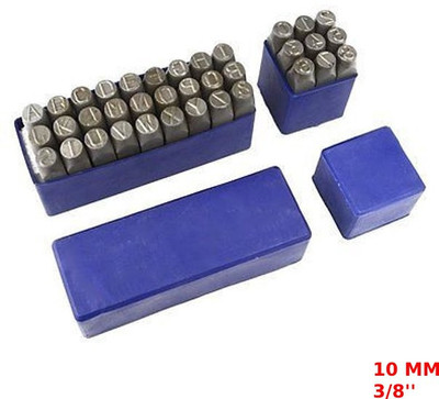 SAMENX Letter & Number Punch Set 10 MM| 9 Numbers (0 to 9) & 27 Letters (A to Z ) 36pcs Punches & Punching Machines(Set Of 36, Black)
