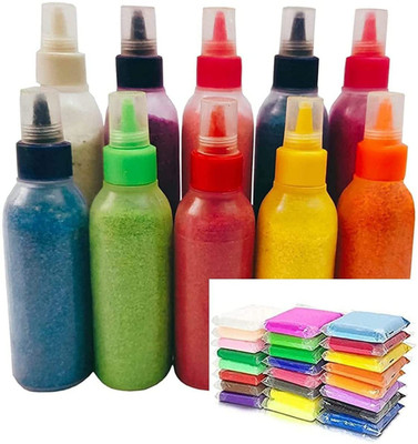 DesiDecor Pack of 20 Rangoli Powder(Multicolor)