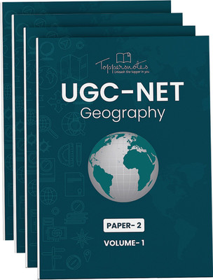 UGC-NET Paper2 Geography Study Material In English Exam Book -Set Of 4(PAPERSBACK, TOPPERSNOTES)