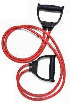 ShopiMoz Heavy Quality Exercise for Stretching Full Body Workout Home Gym Toning Tube Resistance Tube(Red)