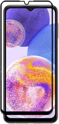 MOBIGENIX Edge To Edge Tempered Glass for Samsung Galaxy A23 , SAMSUNG GALAXY A23(Pack of 1)