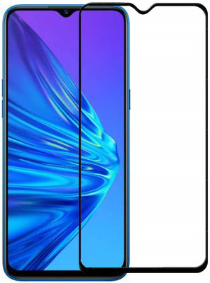 DropFit Edge To Edge Tempered Glass for Realme 5(Pack of 1)