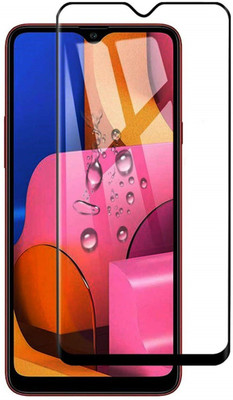 DropFit Edge To Edge Tempered Glass for Samsung Galaxy A20s(Pack of 1)