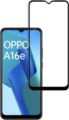 HUPSHY Edge To Edge Tempered Glass for OPPO A16e(Pack of 1)