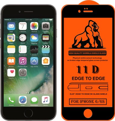 ELEF Edge To Edge Tempered Glass for Apple iPhone 6/6s(Pack Of 1)(Pack of 1)