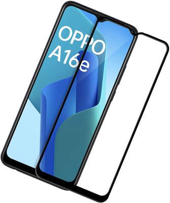 HUPSHY Edge To Edge Tempered Glass for OPPO A16e(Pack of 1)