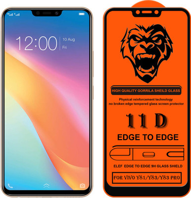 ELEF Edge To Edge Tempered Glass for Vivo Y81/Y83/Y83 Pro(Pack Of 1)(Pack of 1)