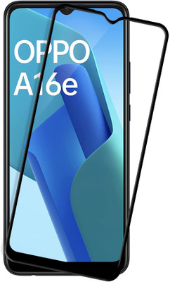 HUPSHY Edge To Edge Tempered Glass for OPPO A16e(Pack of 1)