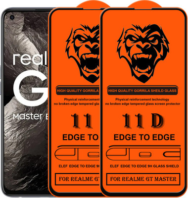 ELEF Edge To Edge Tempered Glass for Realme GT Master(Pack Of 2)(Pack of 2)
