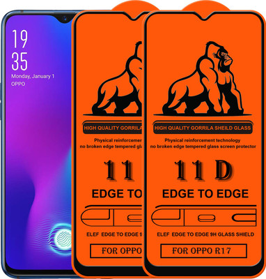 ELEF Edge To Edge Tempered Glass for Oppo R17(Pack Of 2)(Pack of 2)