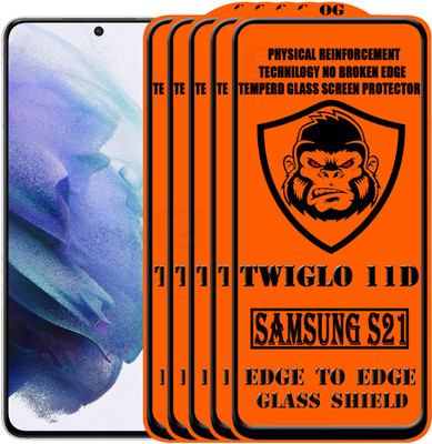 TWIGLO Edge To Edge Tempered Glass for SAMSUNG S21(Pack of 5)