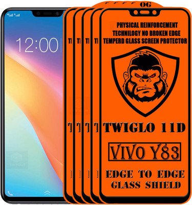 TWIGLO Edge To Edge Tempered Glass for VIVO Y83(Pack of 5)