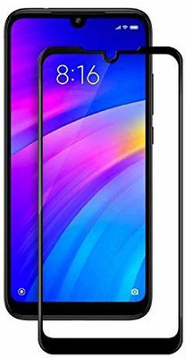 DropFit Edge To Edge Tempered Glass for Redmi 7(Pack of 1)