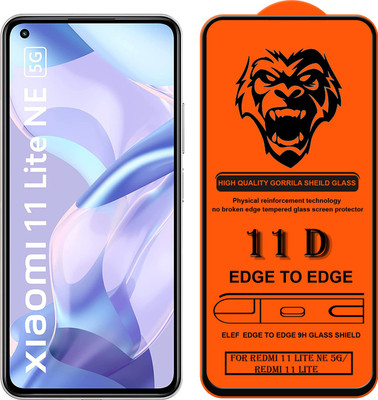 ELEF Edge To Edge Tempered Glass for Redmi 11 Lite/11 Lite NE 5G(Pack Of 1)(Pack of 1)