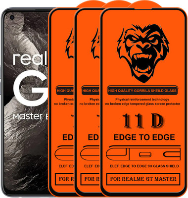 ELEF Edge To Edge Tempered Glass for Realme GT Master(Pack Of 3)(Pack of 3)