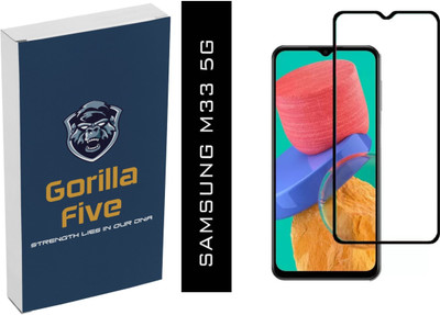 GORILLA FIVE Edge To Edge Tempered Glass for ; Samsung Galaxy M33 5G, F23, M23, A23, A13(Pack of 2)