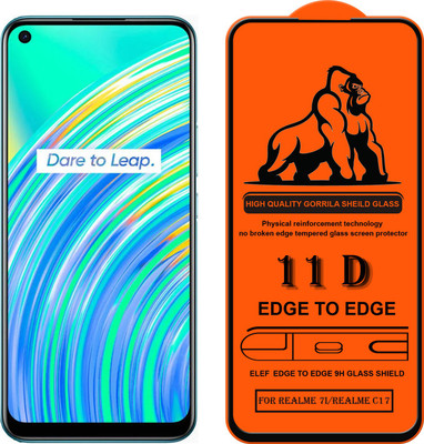 ELEF Edge To Edge Tempered Glass for Realme C17/Realme 7i(Pack Of 1)(Pack of 1)