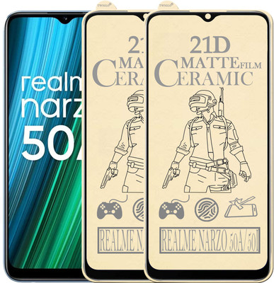 11D Edge To Edge Tempered Glass for REALME NARZO 50A(Pack of 2)