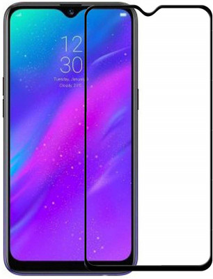 DropFit Edge To Edge Tempered Glass for Realme 3(Pack of 1)