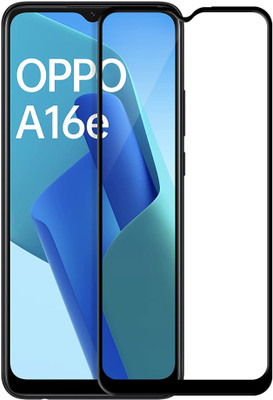 HUPSHY Edge To Edge Tempered Glass for OPPO A16e(Pack of 1)