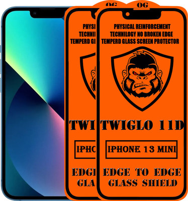 TWIGLO Edge To Edge Tempered Glass for IPHONE 13 MINI(Pack of 2)