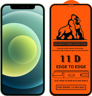 ELEF Edge To Edge Tempered Glass for Apple iPhone 12 Pro Max(Pack Of 1)(Pack of 1)