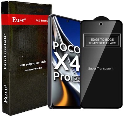 FAD-E Edge To Edge Tempered Glass for POCO X4 Pro 5G, POCO X4 Pro(Pack of 1)