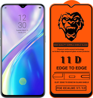 ELEF Edge To Edge Tempered Glass for Realme XT/X2(Pack Of 1)(Pack of 1)