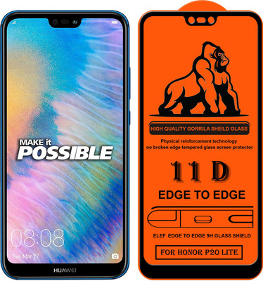 ELEF Edge To Edge Tempered Glass for Honor P20 Lite(Pack Of 1)(Pack of 1)