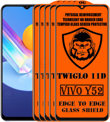 TWIGLO Edge To Edge Tempered Glass for VIVO Y52(Pack of 5)