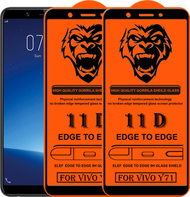 ELEF Edge To Edge Tempered Glass for Vivo Y71(Pack Of 2)(Pack of 2)