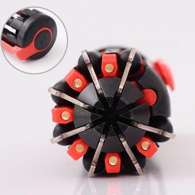 RHONNIUM 8in 1 Multi Portable Screwdriver Tools Set with 6 LED Torch MT11 Torch(Black, 4.5 cm)