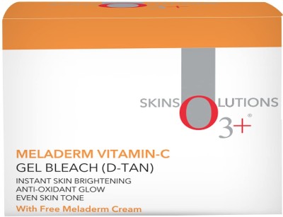 O3+ Meladerm D-Tan Gel Bleach for removal skin Whitening and Lightening Scrub(96 g)