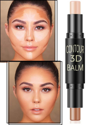 KAIASHA PROFESSIONAL DUAL TIP CONTOUR & HIGHLIGHTER STICK  Concealer(BEIGE, 10 g)