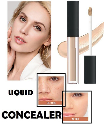 KAIASHA Full Coverage Dark Circle Eraser Fine Wrinkle Lip Face Liquid  Concealer(BEIGE, 10 g)