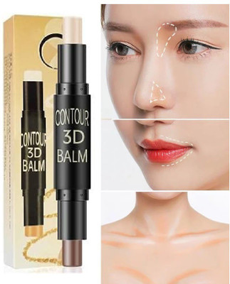 KAIASHA 2 IN 1 Contour And Highlighter Instant Waterproof Makeup Stick  Concealer(BEIGE, 10 g)