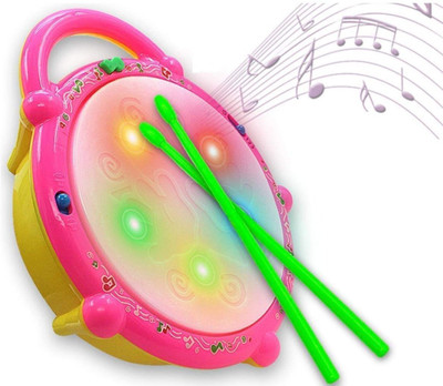 maainfinity Musical Flash drum With 3D Lights and Music toy For Kids (Multicolor, Pack of 1)(Multicolor)