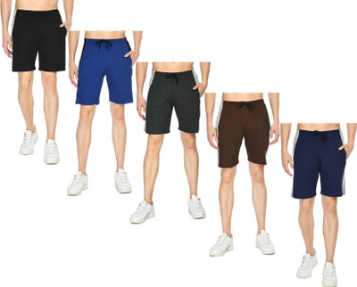 IndiWeaves Color Block Men Multicolor Bermuda Shorts