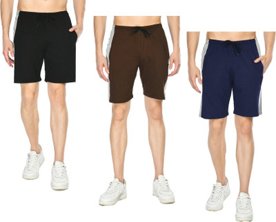 IndiWeaves Color Block Men Multicolor Bermuda Shorts