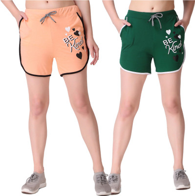 WEARSPOT Solid Women Multicolor Beach Shorts